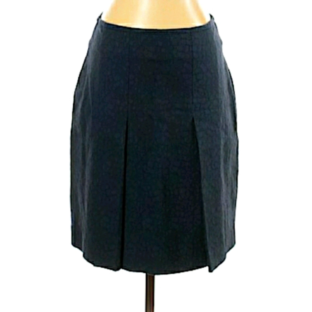 APC Blue Teal Lace Work Mini Pleet Skirt